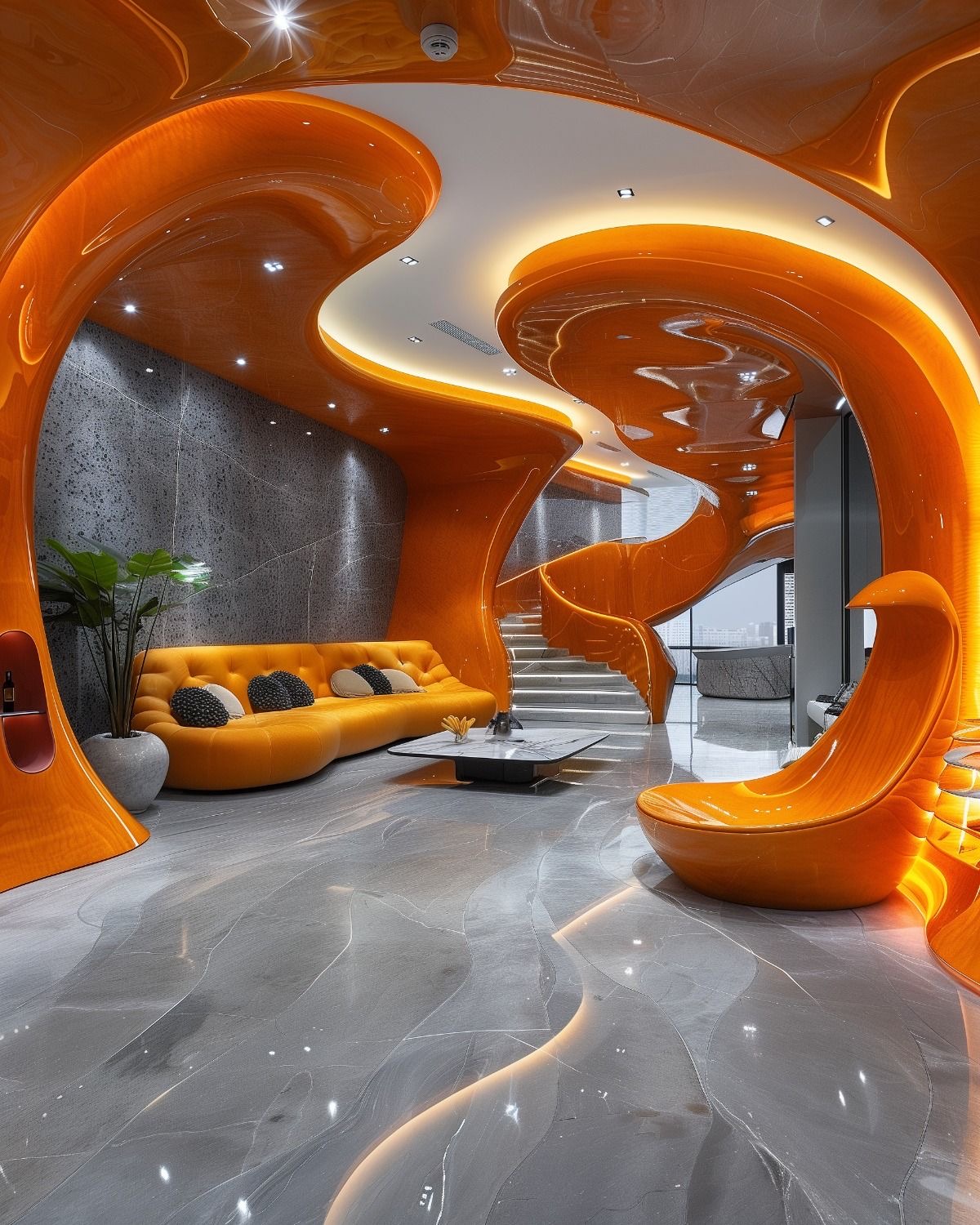 Dynamic therapy buildings and artistic luxury spaces